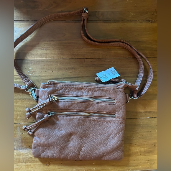 NWT Brown Leather Purse Bag - Picture 4 of 6